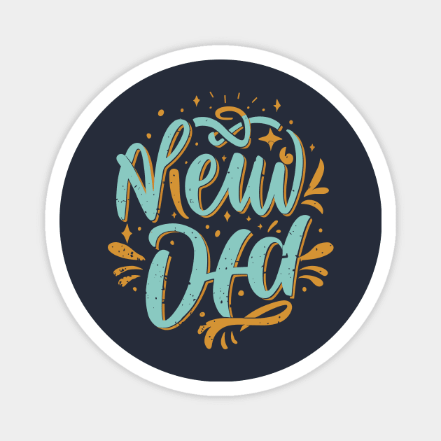 New Dad Adventure Begins Magnet by The Dark Matter Art